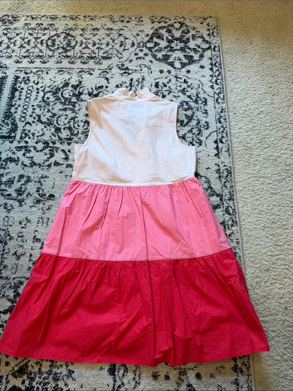 Vineyard Vines Sleeveless Colorblock Tiered Sundress